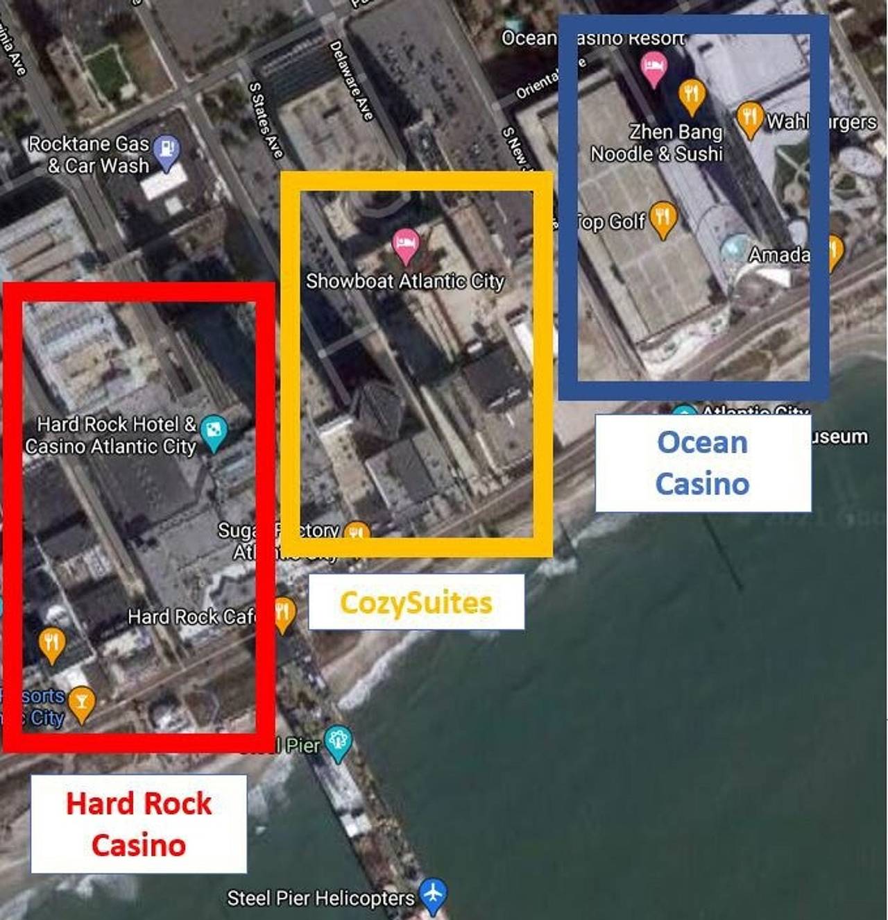 Apartamento entero, Beachfront Double Queen  Cozysuites 44 in Atlantic City, Condado de Atlantic