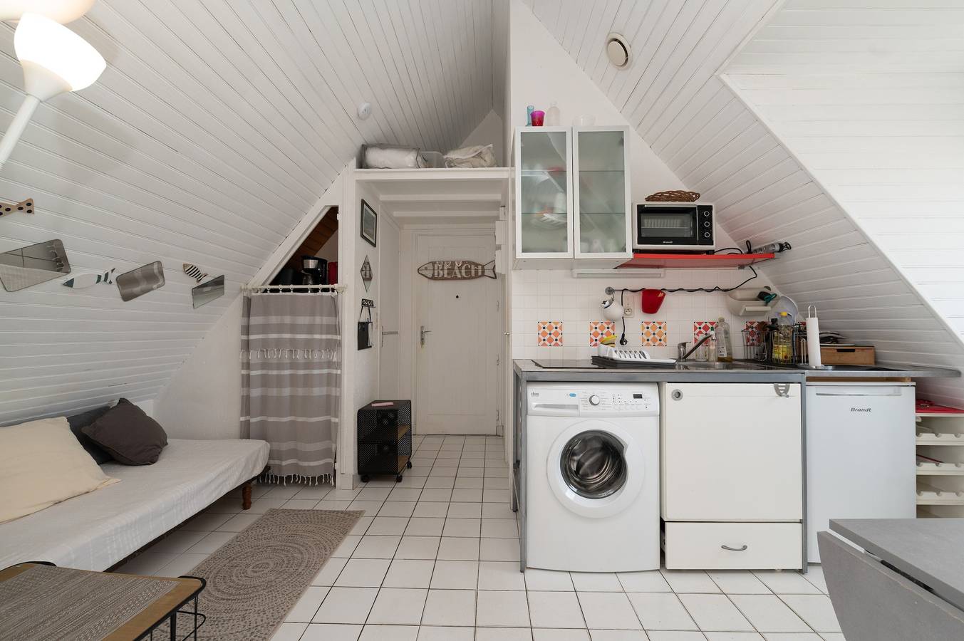 Estudio entero, Apartamento 'Le Studio Du Dolmen en Plouharnel' con balcón in Plouharnel, Côte des Mégalithes