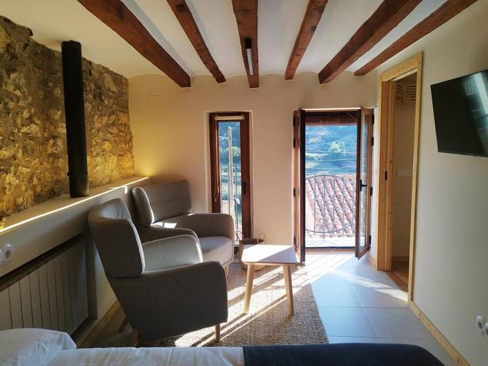 Casa rural para 5 personas, con balcón y vistas - 1