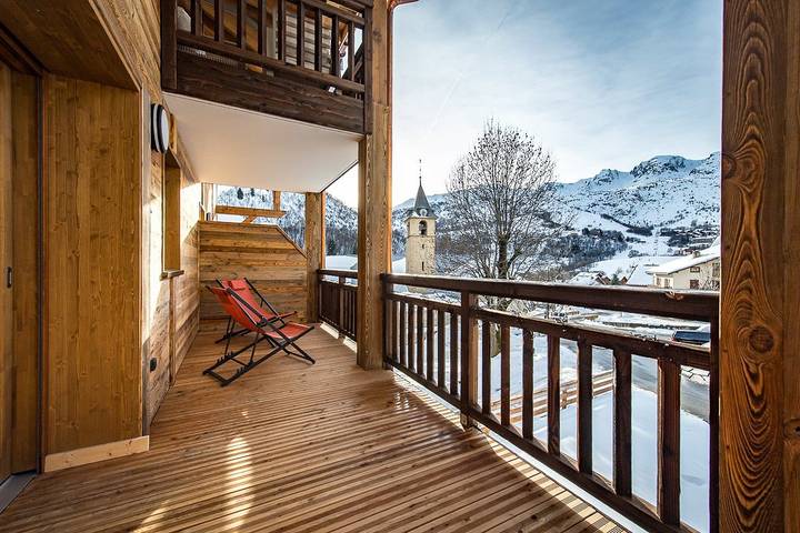 Ganze Ferienwohnung, Ferienwohnung für 6 Personen mit Terrasse in Saint-Sorlin-d'Arves, Region Saint-Jean-de-Maurienne