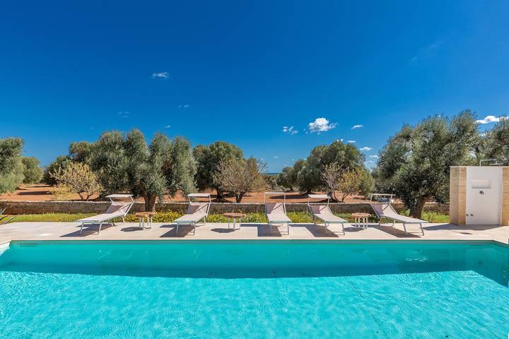 Location de vacances pour 10 personnes, avec Jardin et Piscine à Carovigno - 2