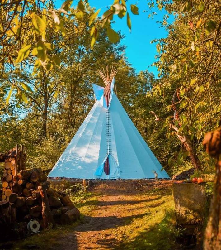 Camping für 29 Personen, mit Garten, mit Haustier in der Böhmische Schweiz