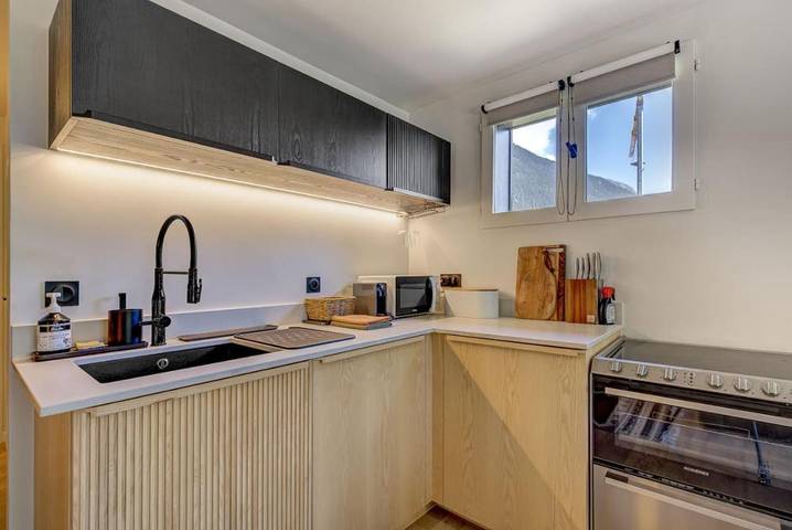 Gîte pour 4 personnes, avec balcon dans Gare des Praz de Chamonix