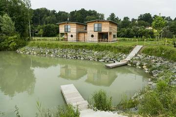 Chalet für 4 Personen, mit Ausblick und Garten sowie Pool und Seeblick, mit Haustier in Kärnten
