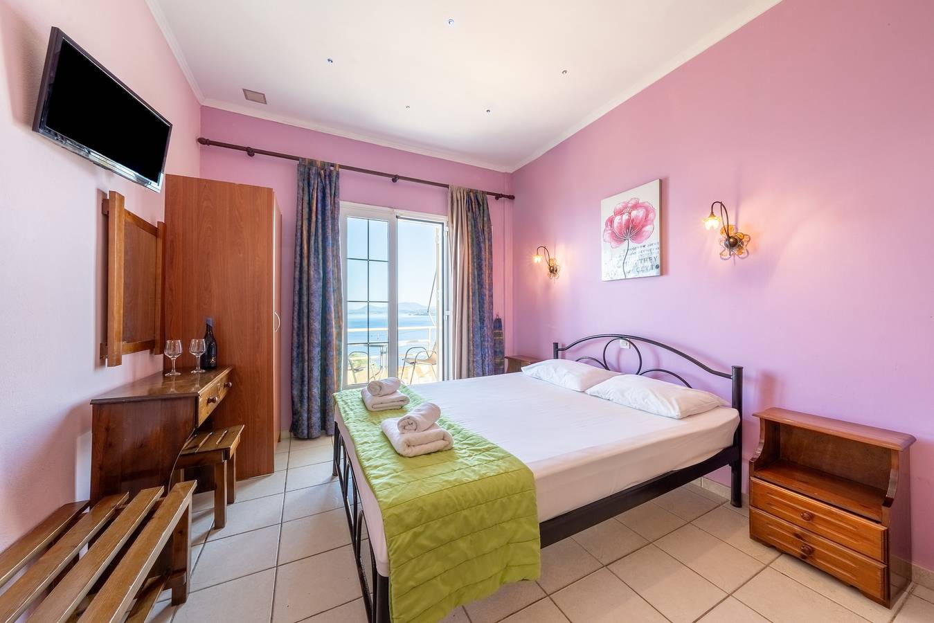Apartment 'Stefanos Place Studio Sea View 7' with Sea View, Wi-Fi and Air Conditioning in Mparmpati, Corfu