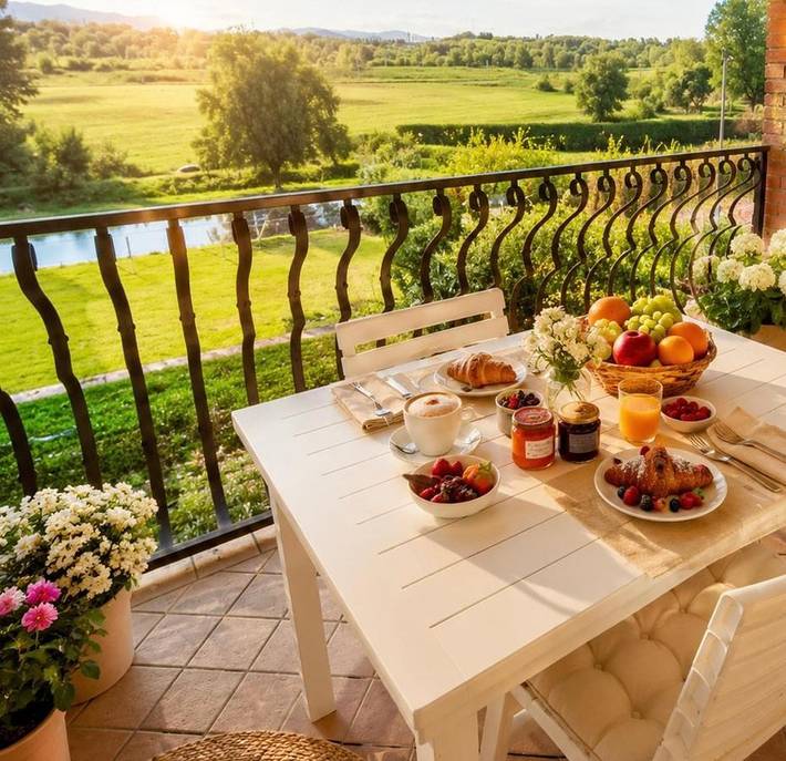 Privatzimmer für 2 Personen, mit Terrasse und Garten sowie Ausblick in Monzambano - 4