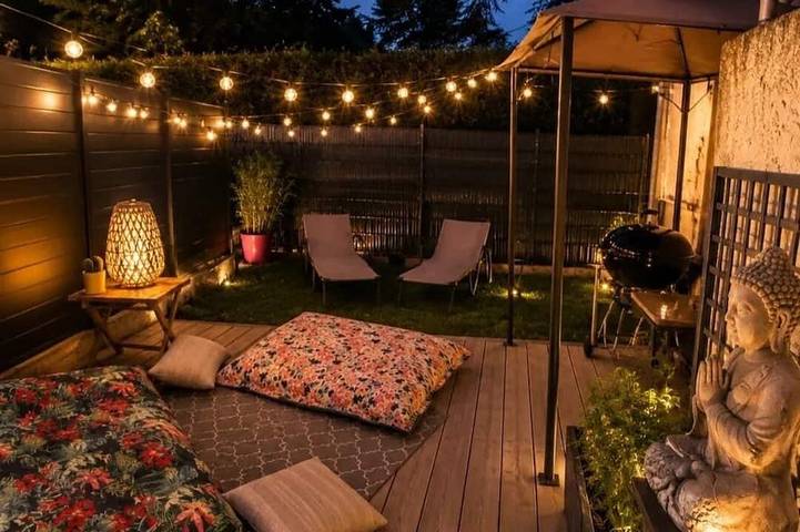 Location de vacances pour 6 personnes, avec jardin à Questembert