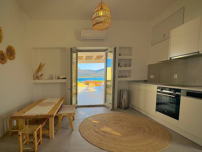 Maison de vacances pour 4 personnes, avec vue sur le lac et jardin, adapté aux familles dans Antiparos