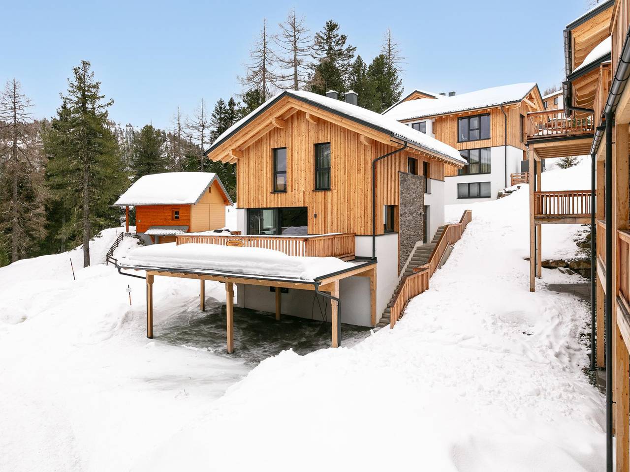 Luxuriöses Chalet mit Sauna, Nahe der Skipiste in Stadl-Predlitz, Turracher Höhe
