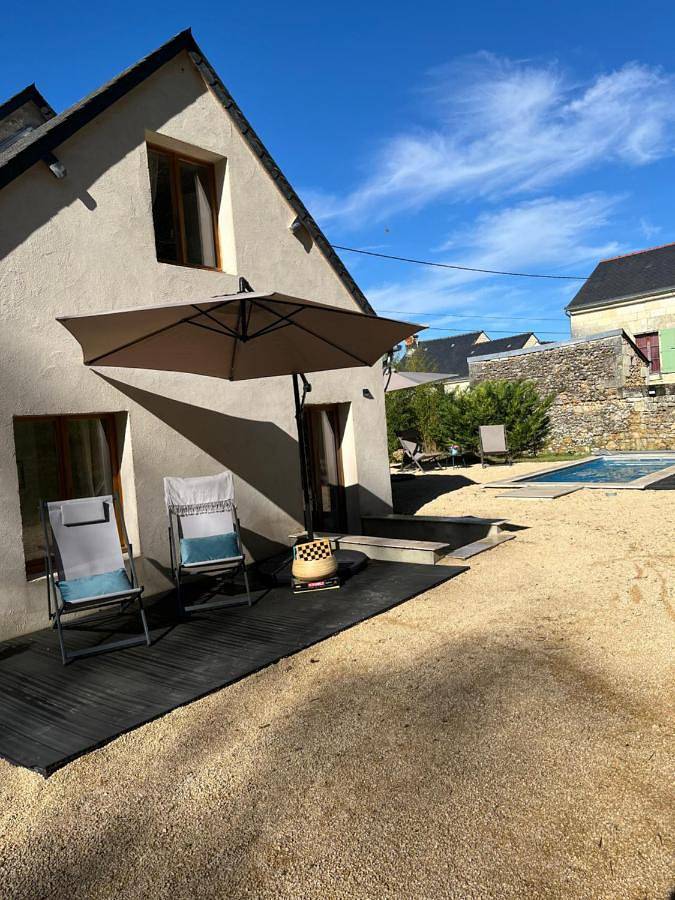 Location de vacances pour 7 personnes, avec piscine et jardin, animaux acceptés à Fontevraud-l'Abbaye - 4