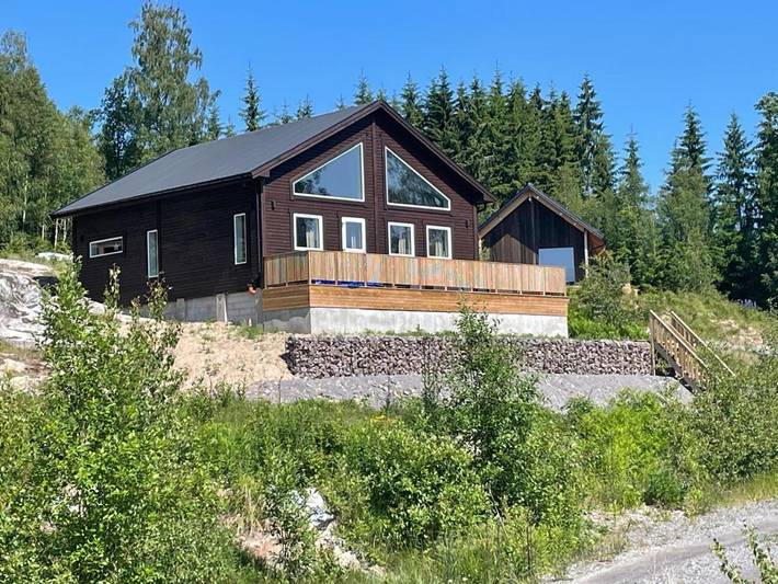 Ferienhaus für 6 Personen, mit Balkon und Terrasse sowie Garten und Sauna in Eda