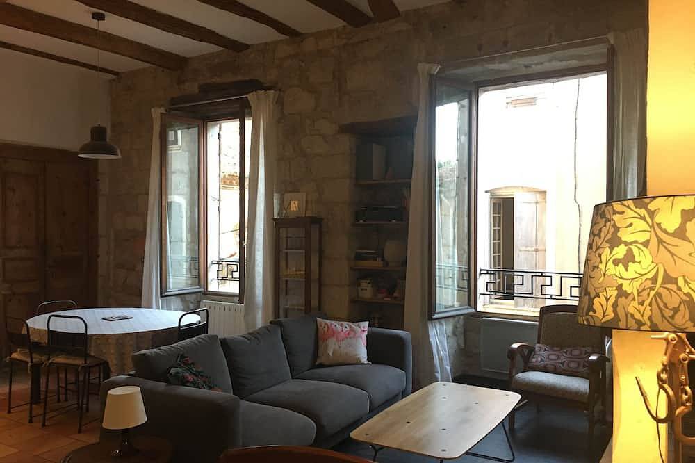 In a historic 12th-century building in Montfrin, Nimes region