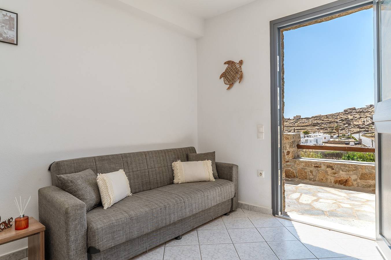Casa de campo 'Anastasias Studios' con vistas al mar, Wi-Fi y aire acondicionado in Mykonos