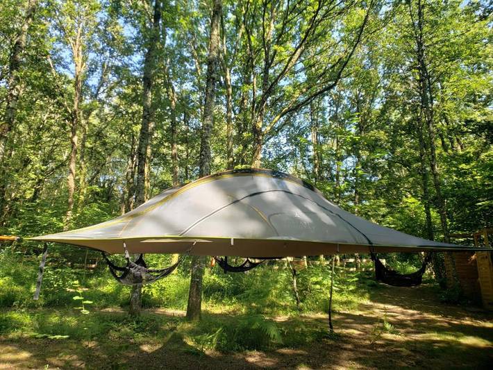 Tente pour 2 personnes, avec vue ainsi que vue sur le lac et jardin dans Haute-Vienne - 2