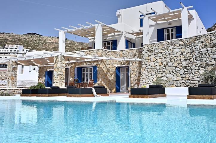Villa pour 8 personnes, avec jardin et balcon, animaux acceptés dans Mykonos