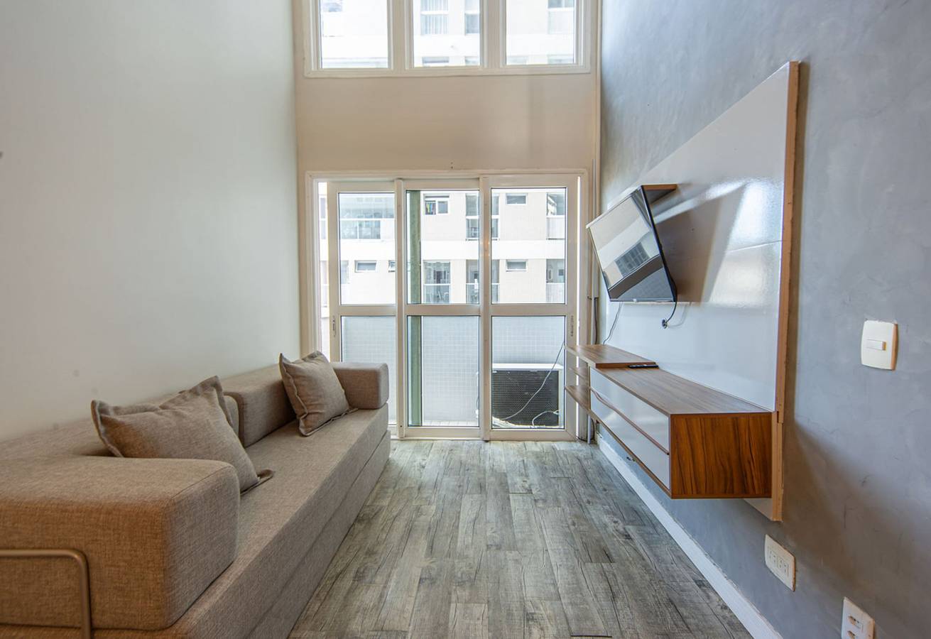 Apartamento entero, Loft p/ 4 no Gonzaga | Piscina, Academia e Garagem in Santos, Baixada Santista