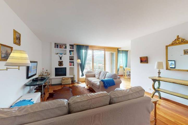 Ferienwohnung für 5 Personen, mit Balkon in Pontresina