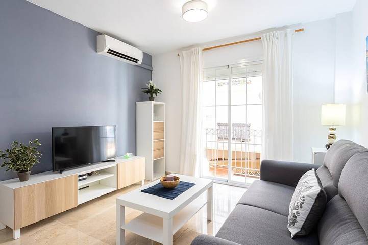 Apartamento de vacaciones para 4 personas, con balcón en Málaga