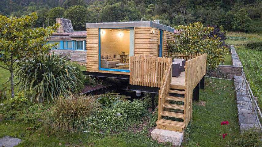 Apartamento de vacaciones para 2 personas, con jardín y jacuzzi, Se admiten mascotas en Galicia