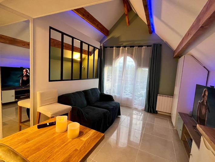 Appartement de vacances pour 2 personnes, avec Balcon ainsi que Terrasse et Vue à Montigny-le-Bretonneux