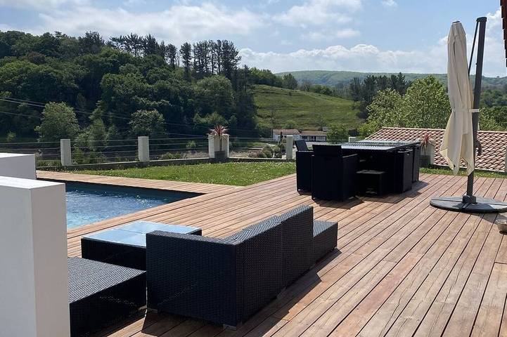 Appartement de vacances pour 3 personnes, avec jardin