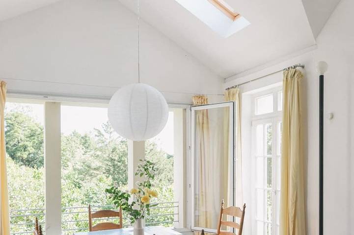 Ferienwohnung für 4 Personen, mit Balkon und Garten sowie Sauna