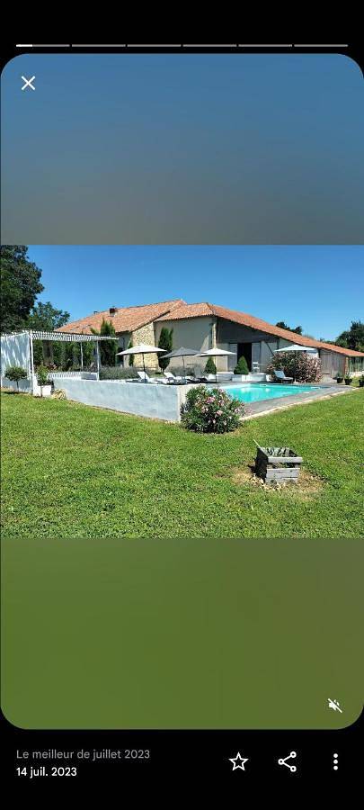 Gîte pour 4 personnes, avec jardin ainsi que vue et piscine à Saint-Justin (Gers)