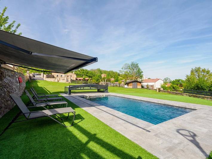 Casa rural para 20 personas, con jardín además de vistas y piscina en Campoo - 3