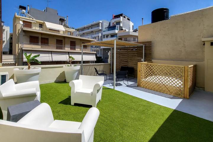 Maison de vacances pour 6 personnes avec terrasse in Région d'Iraklio-Héraklion