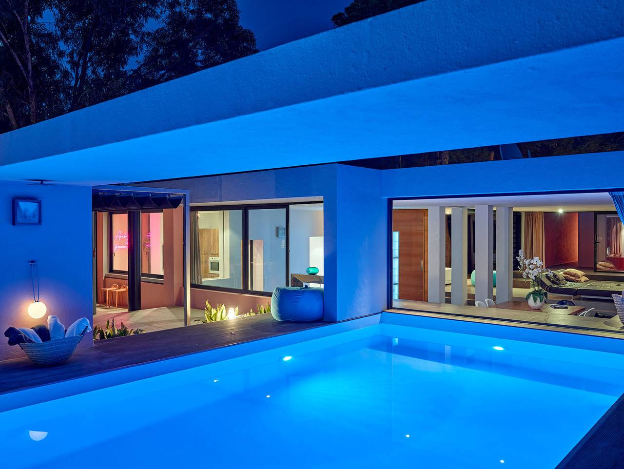 Villa Ibiza mit Meerblick, Sonnenuntergang, Wlan & Klimaanlage in Cala d´Hort, Sant Josep de sa Talaia