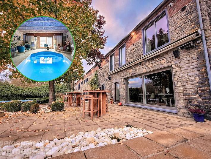 Ferienhaus für 22 Personen, mit Terrasse und Pool sowie Balkon/Terrasse - 1