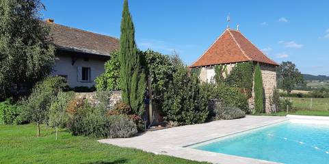 Chambre d’hôte pour 7 personnes, avec jardin et piscine à Trivy