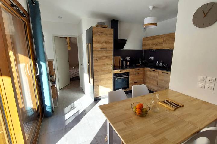 Appartement entier, Grand T2 récent avec terrasse : le dahu perché in Le Monêtier-les-Bains, Serre Chevalier