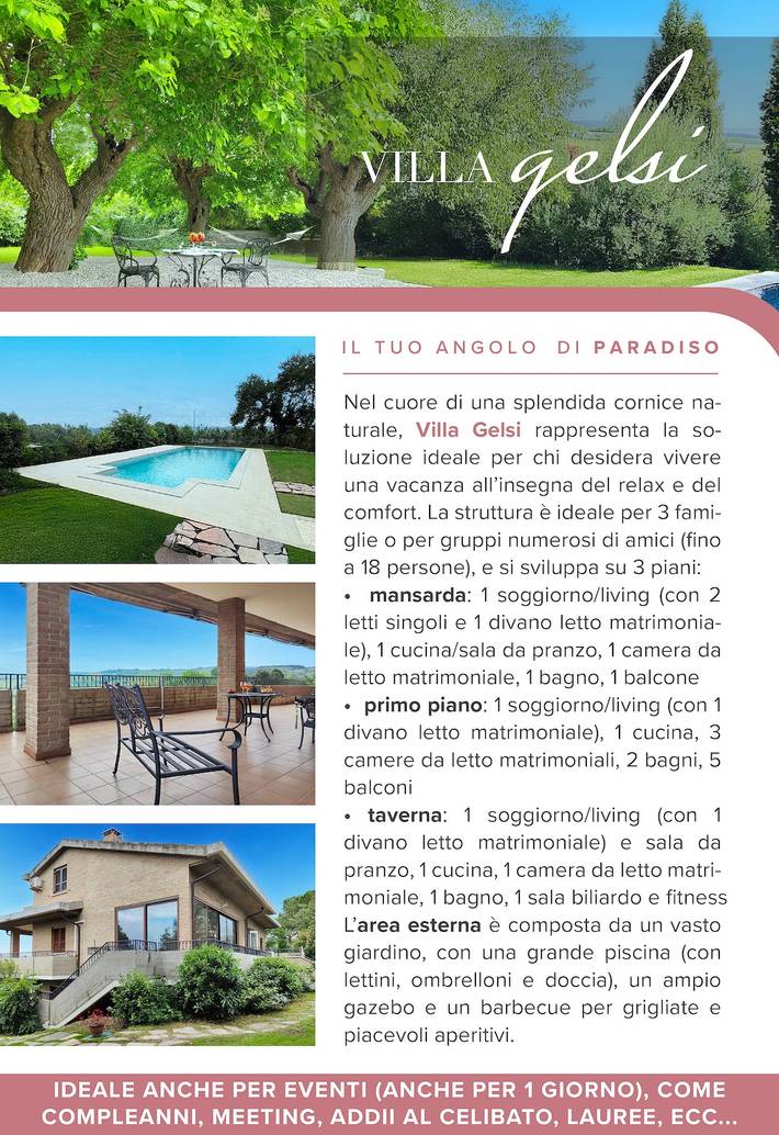 Ferienhaus für 18 Personen, mit Garten in Marche - 2