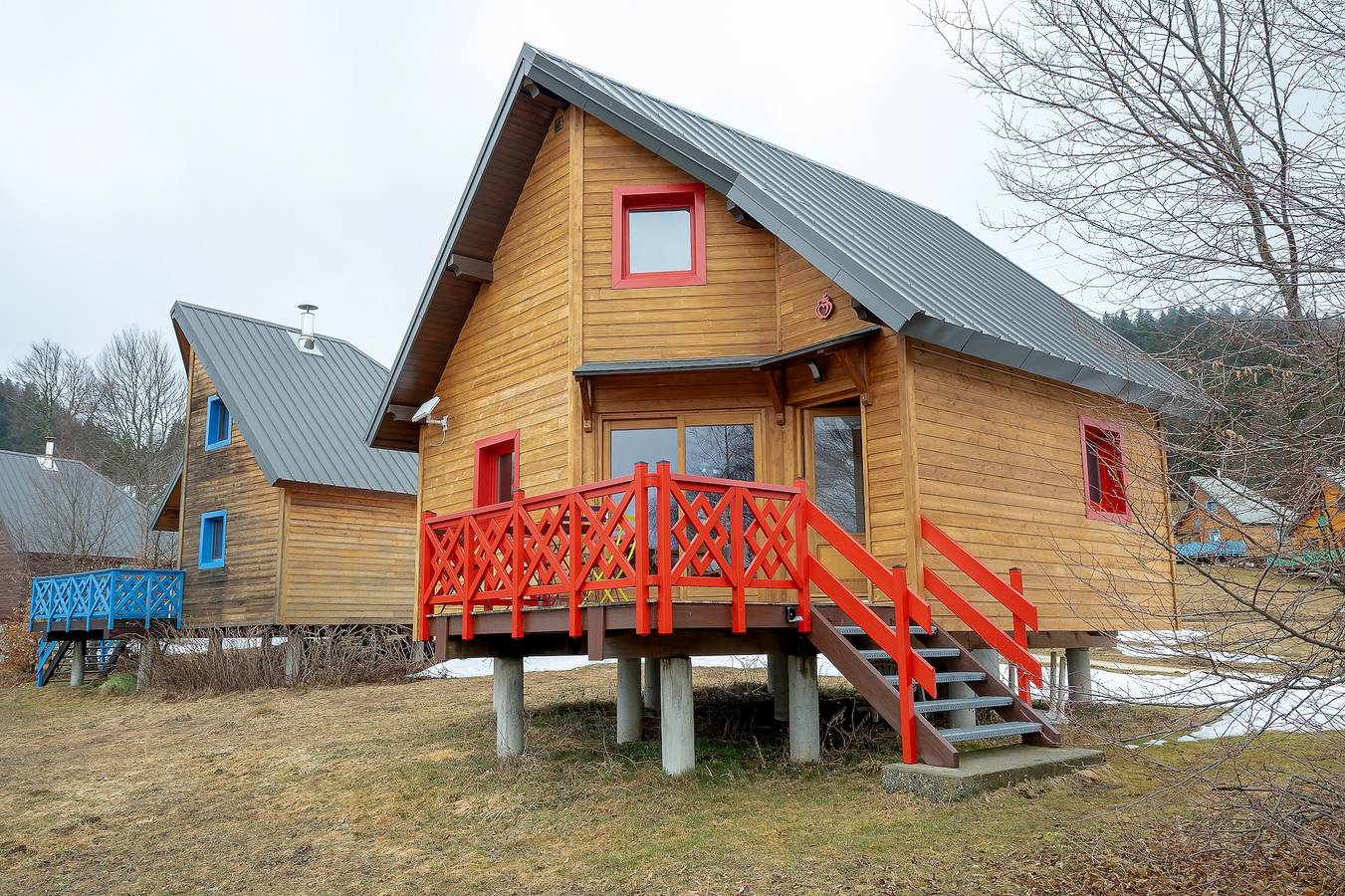 Chalet '228 - Village Nordique' avec vue sur la montagne, piscine partagée et terrasse privée in La Féclaz, Les Déserts