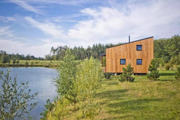 Camping voor 5 personen, with uitzicht and uitzicht op het meer as well as tuin in Tsjechië