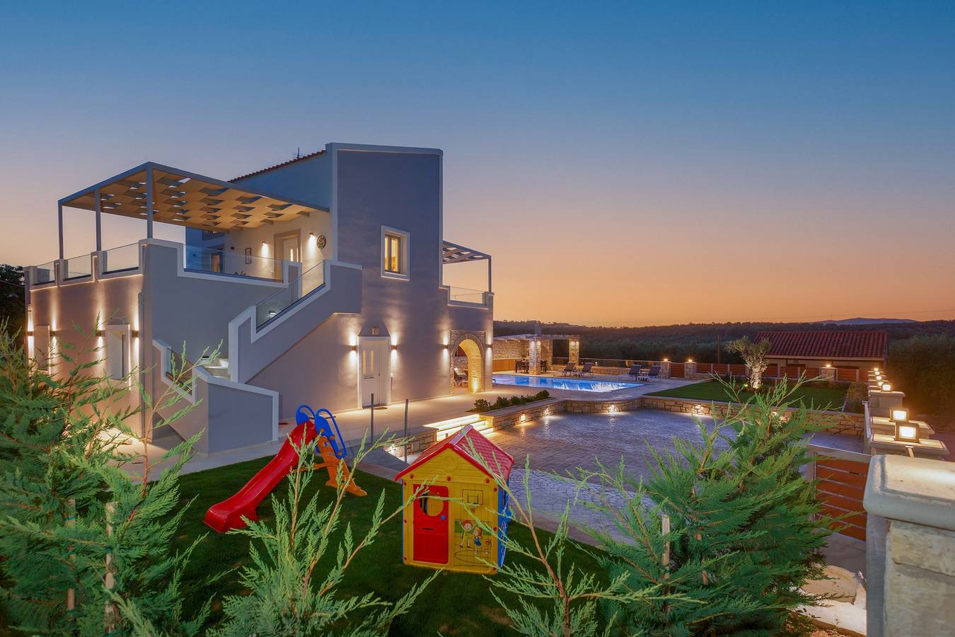 Villa für 8 Personen mit Terrasse in Rethymno und Umgebung