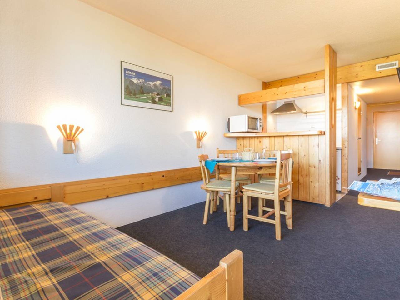 Gehele studio, Cozy studio for 5, near station center in Les Arcs, Bourg-Saint-Maurice