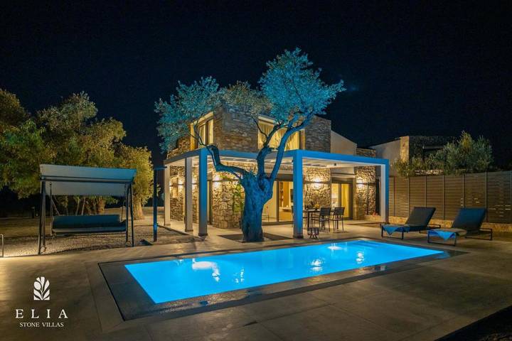 Villa für 6 Personen, mit Garten und Pool sowie Ausblick auf Thassos - 2