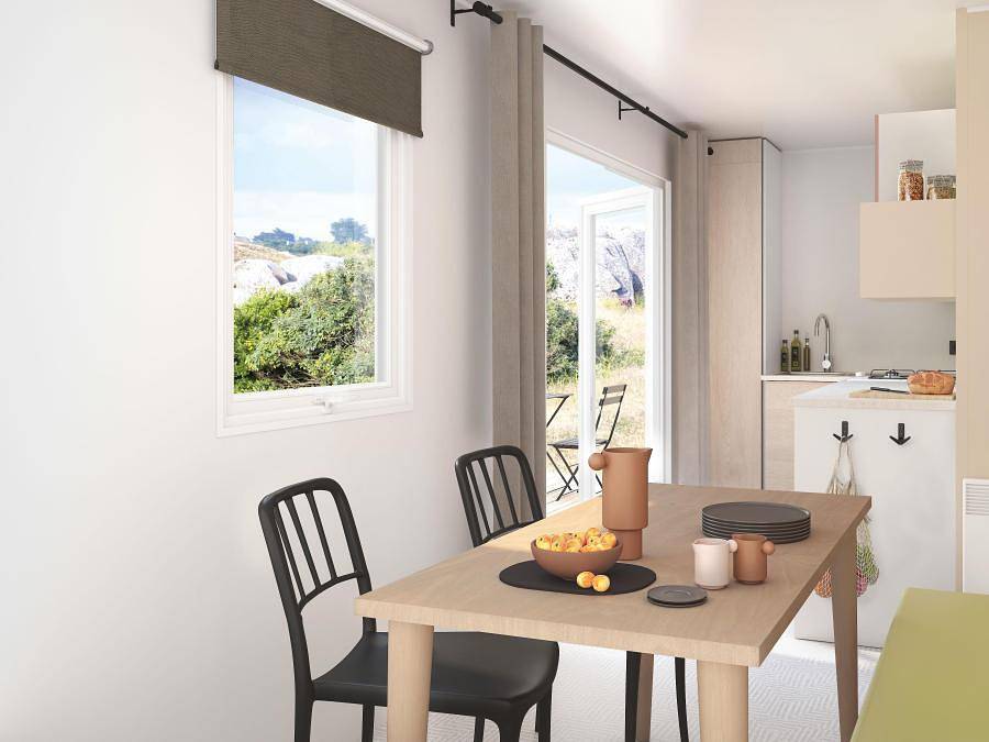 Camping L' Aiguille Creuse - Mobilheim 2 personen - Cahita Sûnelia Prestige 1 Zimmer in Les Loges, Le Havre und Umgebung