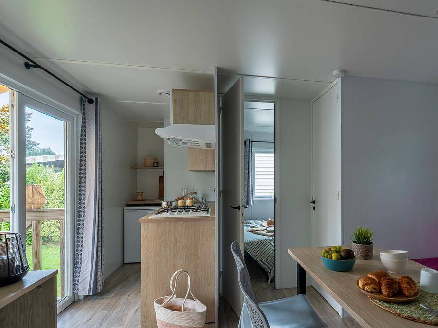 Camping Les Alizés - Mobilheim 4 personen - Komfort 22m² in Lannion, Ceinture Dorée
