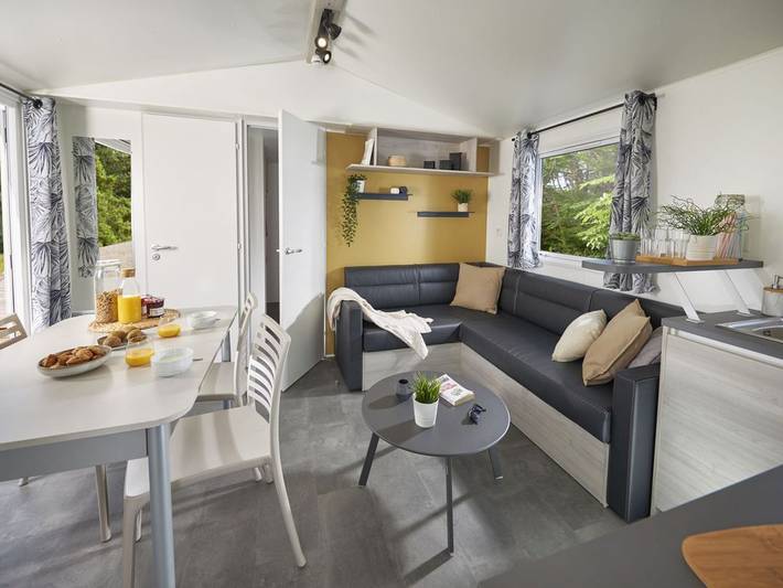 Camping pour 6 personnes, avec terrasse et piscine, animaux acceptés à Brem-sur-Mer - 2