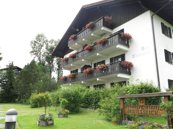 Ferienwohnung für 2 Personen, mit Balkon und Terrasse sowie Seeblick in Bad Bayersoien