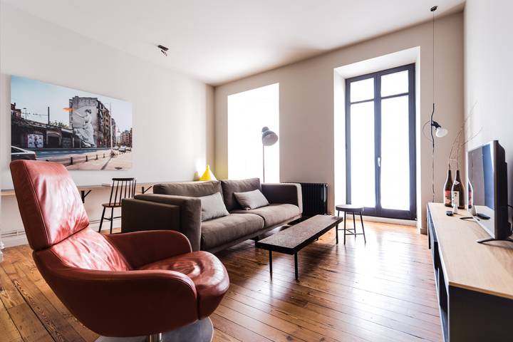 Appartement de vacances pour 6 personnes, avec balcon à San Sebastian