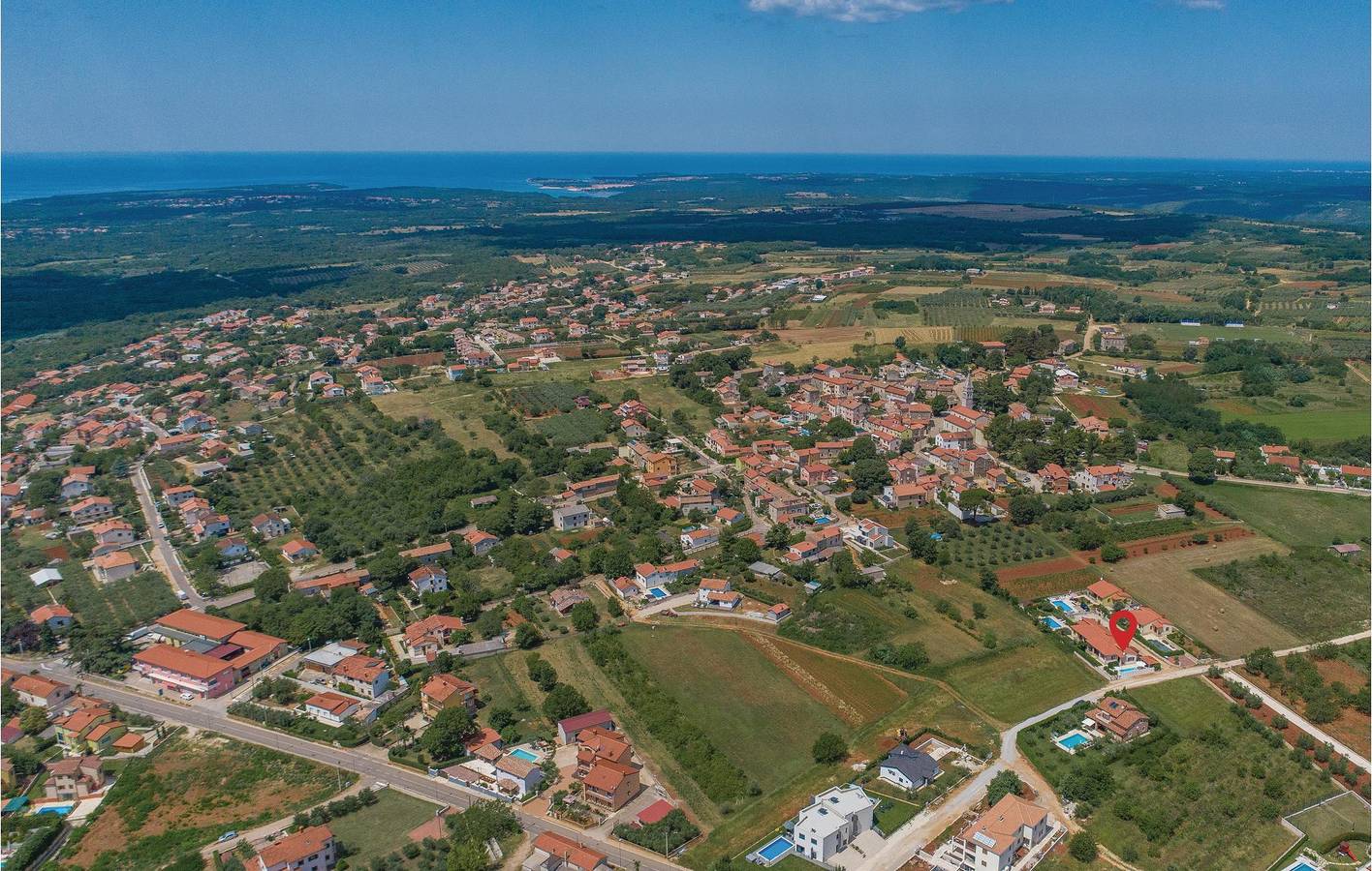 Gemütliche 1-Zimmer-Wohnung mit Pool und Terrasse in der Nähe der Restaurants und Sehenswürdigkeiten von Labinci in Kastelir, Općina Kaštelir - Labinci