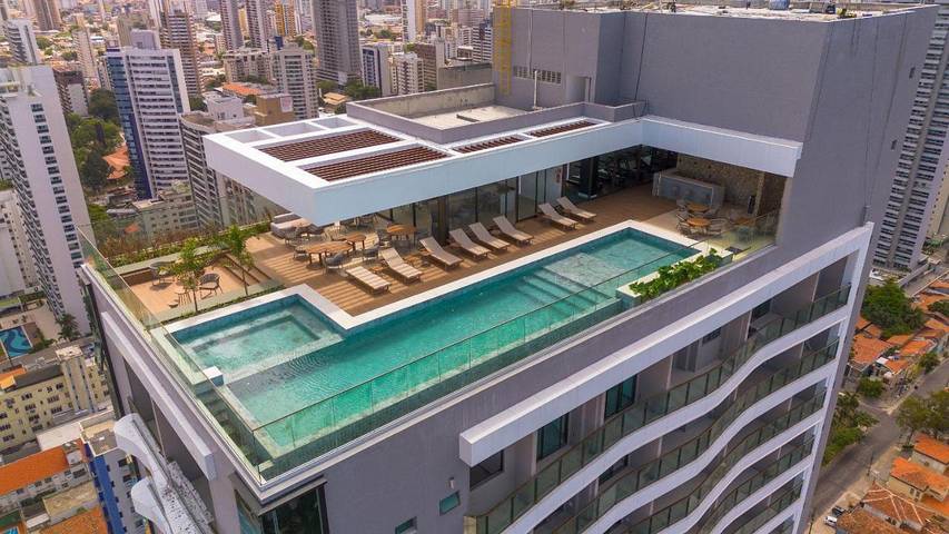 Casas e apartamentos de temporada para 4 pessoas, com jardim e jacuzzi e ainda piscina and balcão em Fortaleza