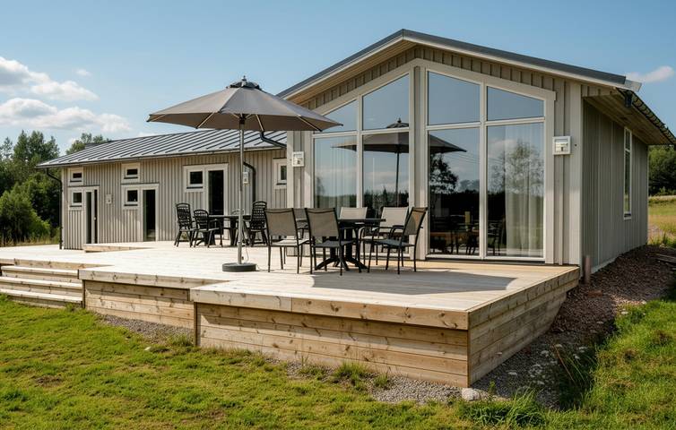 Ferienhaus für 6 Personen mit Terrasse in Dalslands Kanal