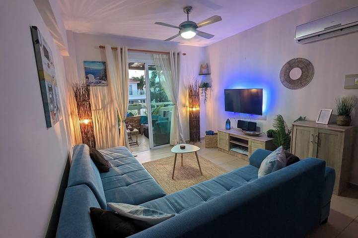 Appartement de vacances pour 6 personnes, avec piscine et balcon