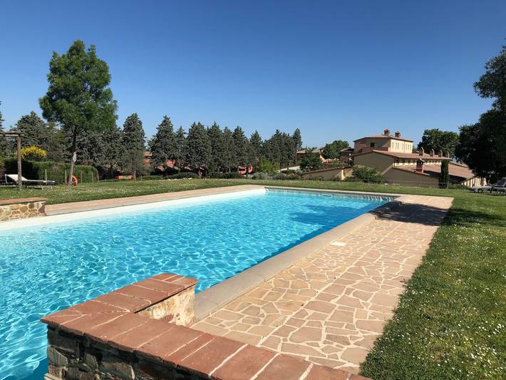 Appartement de vacances pour 4 personnes, avec Balcon et Jardin dans Montisi