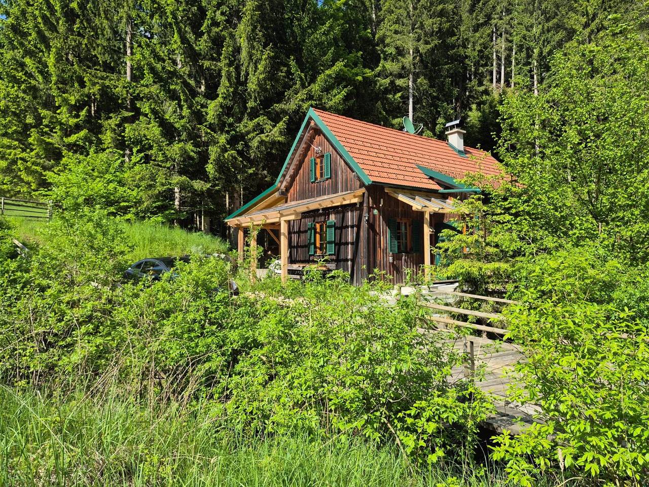 Ferienhaus Lärchenhütte mit Infrarotsauna, Terrasse, Garten - 8 Personen in Steirerland